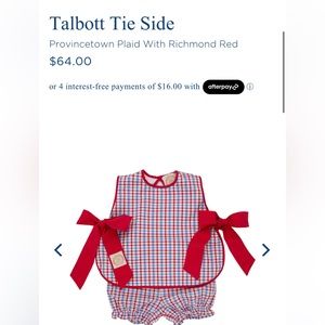 The Beaufort Bonnet Company Talbott Tie Side 0-6m